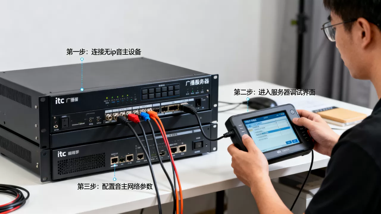 itc广播服务器里怎么调试无ip音主,具体步骤是什么? itc广播服务器里怎么调试无ip音主,具体步骤是什么?