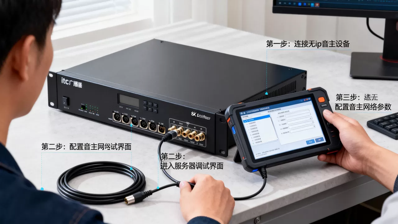 itc广播服务器里怎么调试无ip音主,具体步骤是什么? itc广播服务器里怎么调试无ip音主,具体步骤是什么?