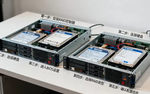 服务器怎么配置两个相同的RAID，操作步骤是什么？