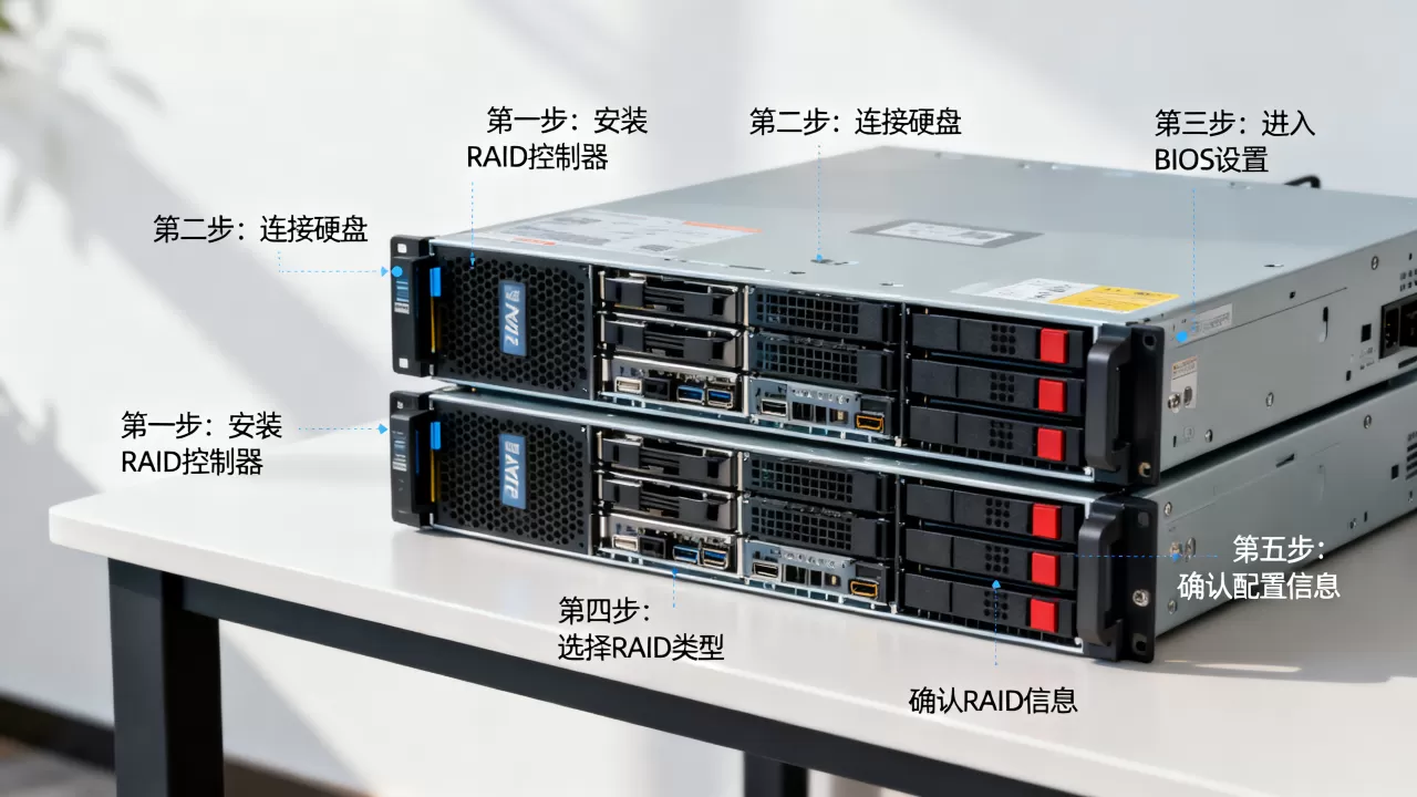 服务器怎么配置两个相同的RAID,操作步骤是什么? 服务器怎么配置两个相同的RAID,操作步骤是什么?