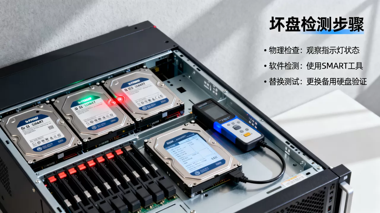 服务器硬盘坏了怎么找出来?,坏盘检测方法有哪些? 服务器硬盘坏了怎么找出来?,坏盘检测方法有哪些?
