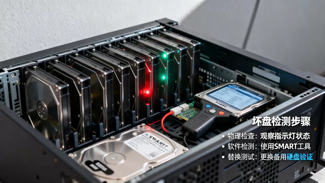 服务器硬盘坏了怎么找出来?,坏盘检测方法有哪些? 服务器硬盘坏了怎么找出来?,坏盘检测方法有哪些?