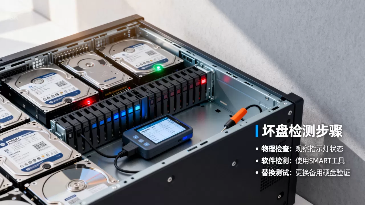服务器硬盘坏了怎么找出来?,坏盘检测方法有哪些? 服务器硬盘坏了怎么找出来?,坏盘检测方法有哪些?