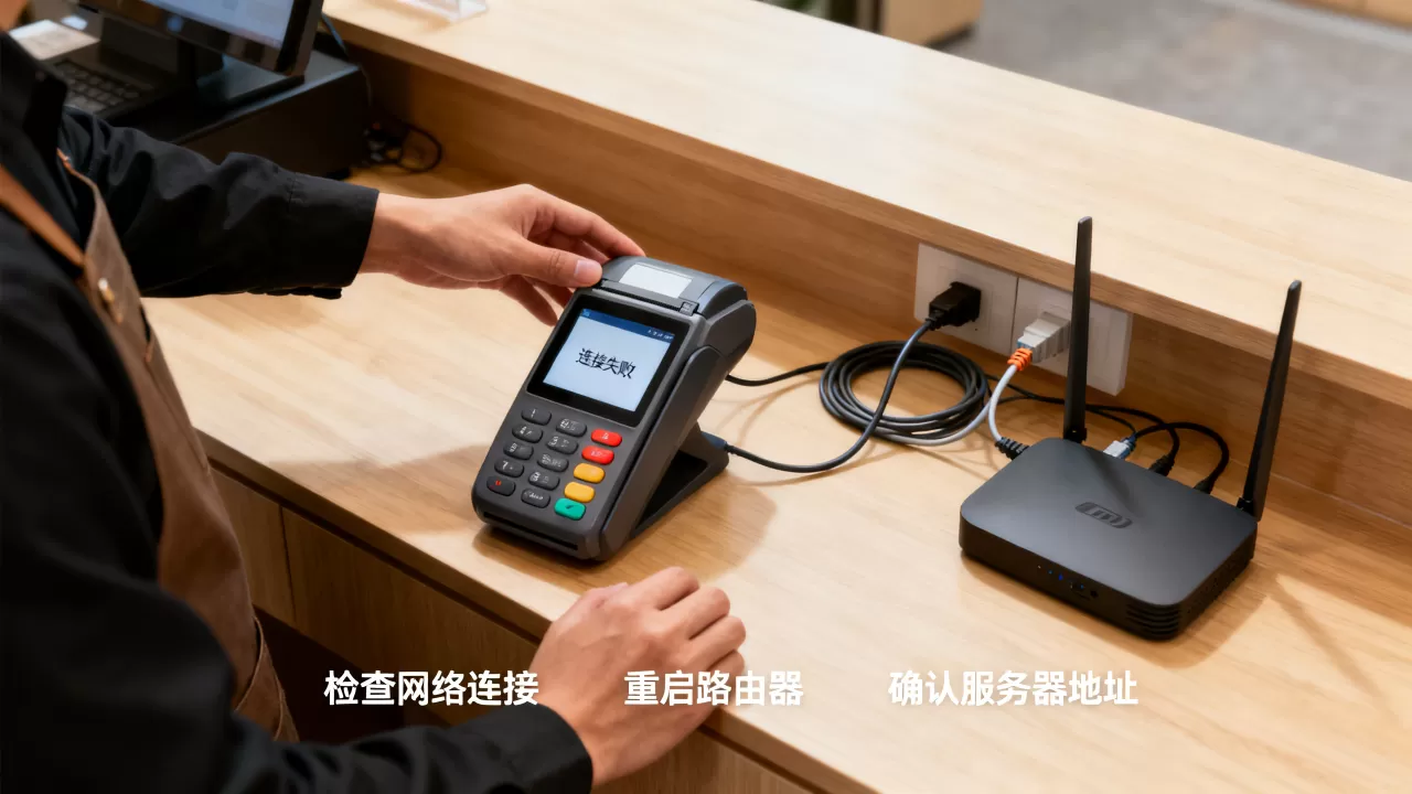前台POS机无法连接服务器怎么办,pos机连接失败是什么原因 前台POS机无法连接服务器怎么办,pos机连接失败是什么原因