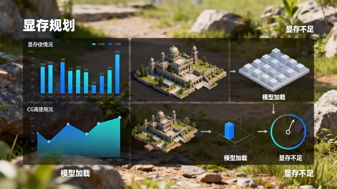 CG高复杂场景模型加载的显存怎么规划?,显存不够用怎么办 CG高复杂场景模型加载的显存怎么规划?,显存不够用怎么办