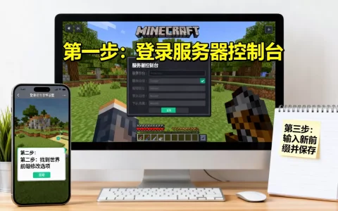 我的世界服务器OP怎么修改世界前缀，有哪些步骤？