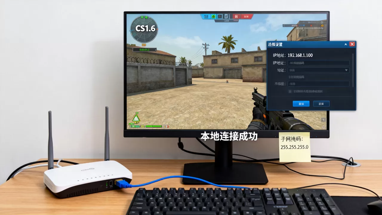 CS1.6怎么连局域网服务器IP,局域网联机IP怎么设置? CS1.6怎么连局域网服务器IP,局域网联机IP怎么设置?