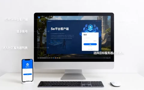 5e平台的社区服务器怎么进入，具体操作步骤是什么