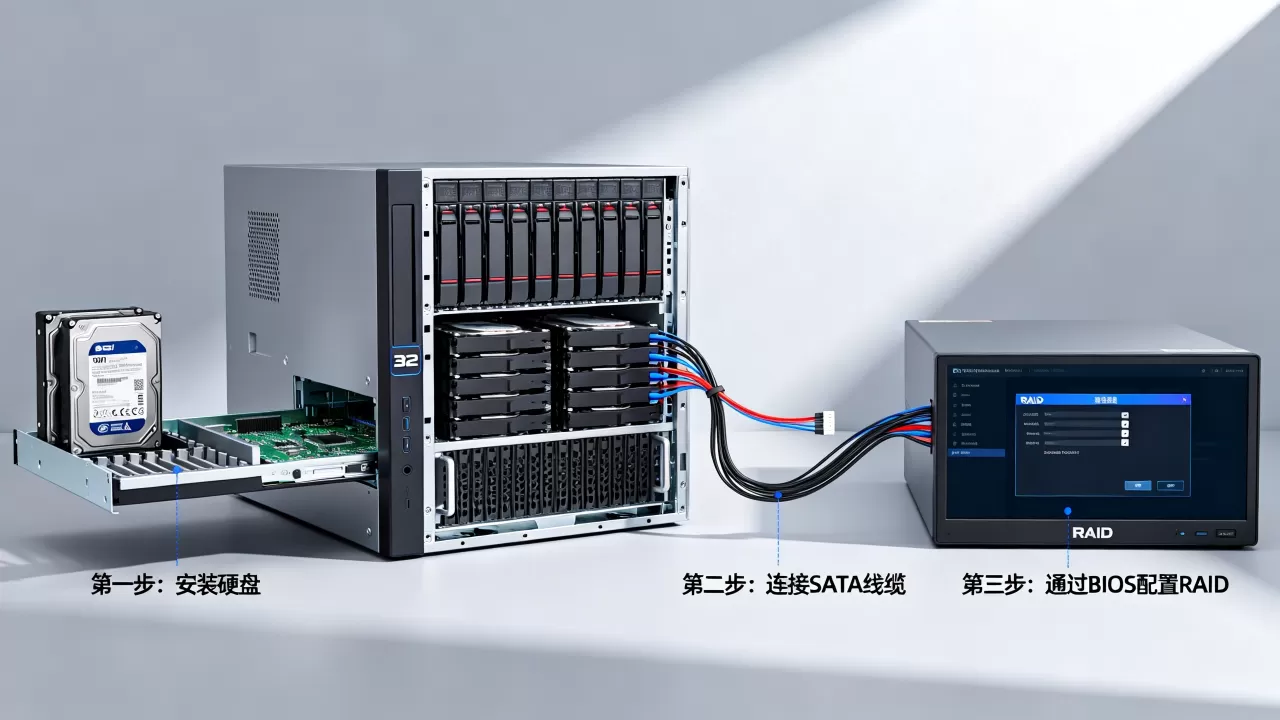 32位系统服务器怎么做raid,具体步骤是什么 32位系统服务器怎么做raid,具体步骤是什么