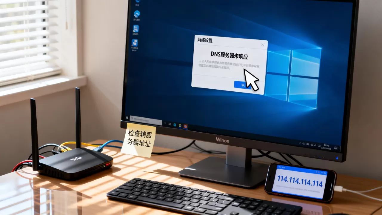 Win10 DNS辅服务器未响应怎么办,怎么解决? Win10 DNS辅服务器未响应怎么办,怎么解决?