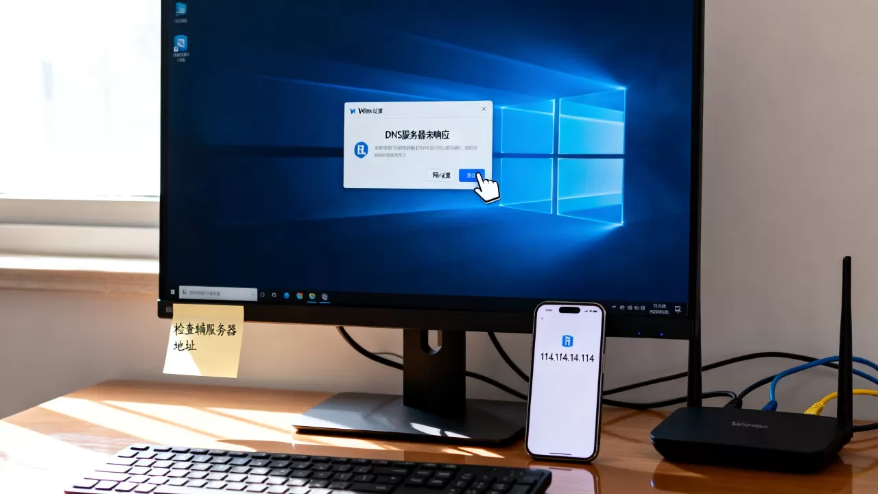 Win10 DNS辅服务器未响应怎么办,怎么解决? Win10 DNS辅服务器未响应怎么办,怎么解决?