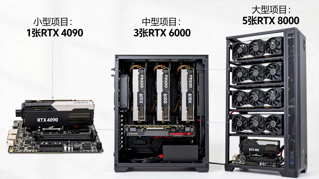 渲染农场按项目规模怎么配显卡,需要几张才够? 渲染农场按项目规模怎么配显卡,需要几张才够?