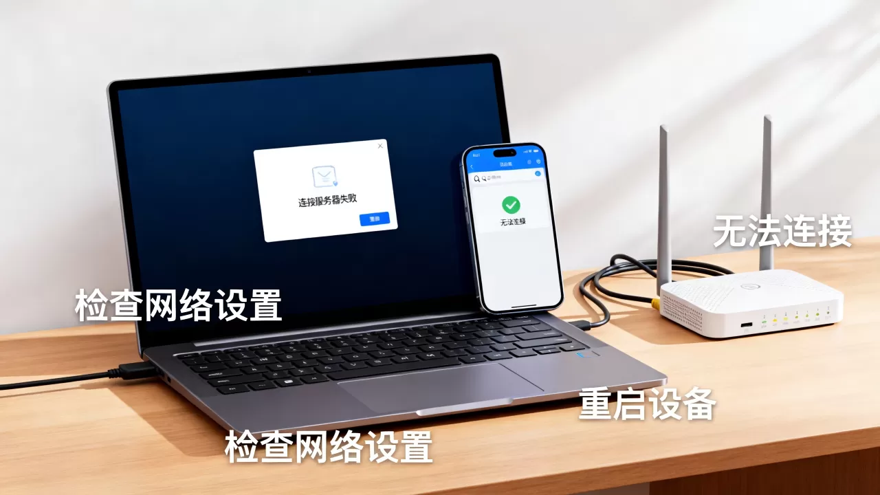 QQ邮箱连接不上服务器了怎么解决,连接失败原因是什么 QQ邮箱连接不上服务器了怎么解决,连接失败原因是什么