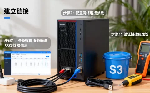 媒体服务器和S3之间怎么建立链接？，具体步骤有哪些？
