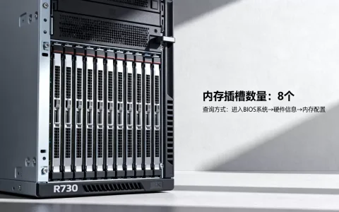 R730服务器内存插槽有几个？，插槽数量怎么查询
