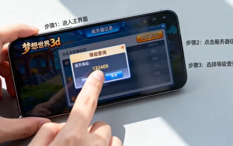 梦想世界3d服务器等级哪里看，最新等级查询方法