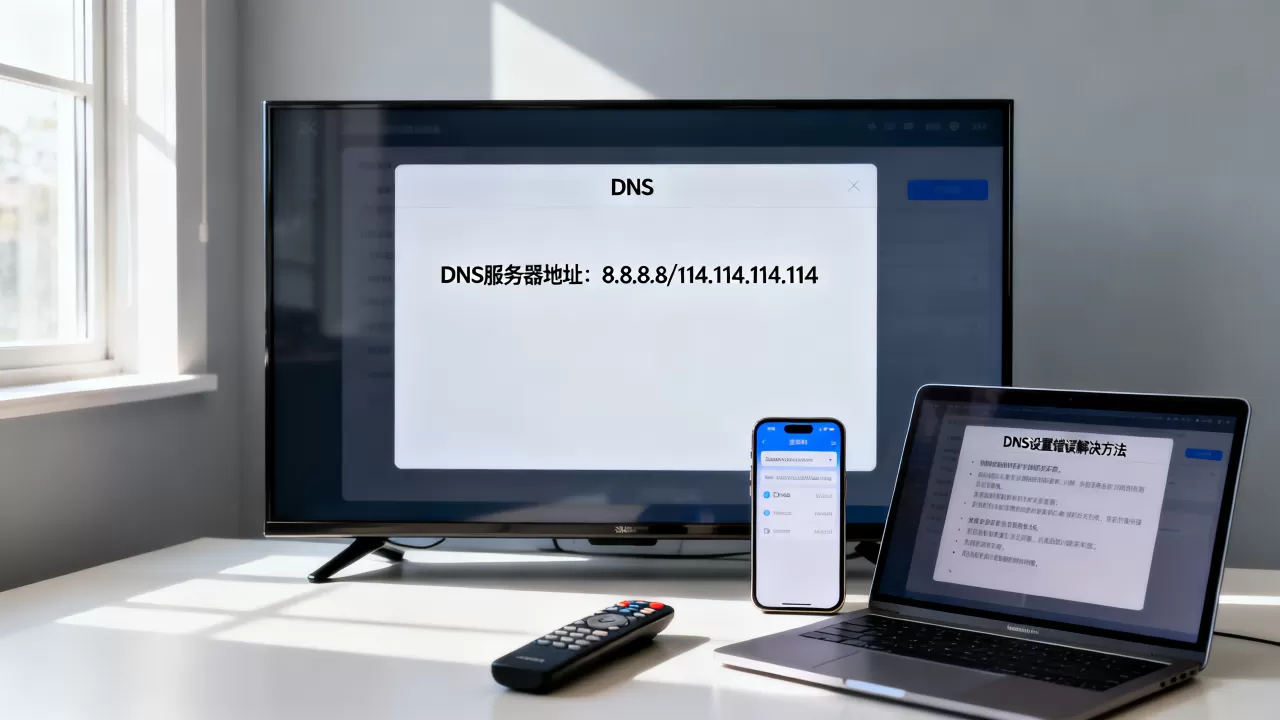 电视的DNS服务器地址是多少,DNS设置错误怎么办 电视的DNS服务器地址是多少,DNS设置错误怎么办