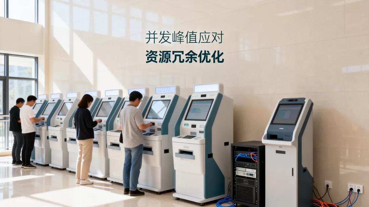 院内自助机服务并发峰值如何应对?,资源冗余优化方法有哪些? 院内自助机服务并发峰值如何应对?,资源冗余优化方法有哪些?
