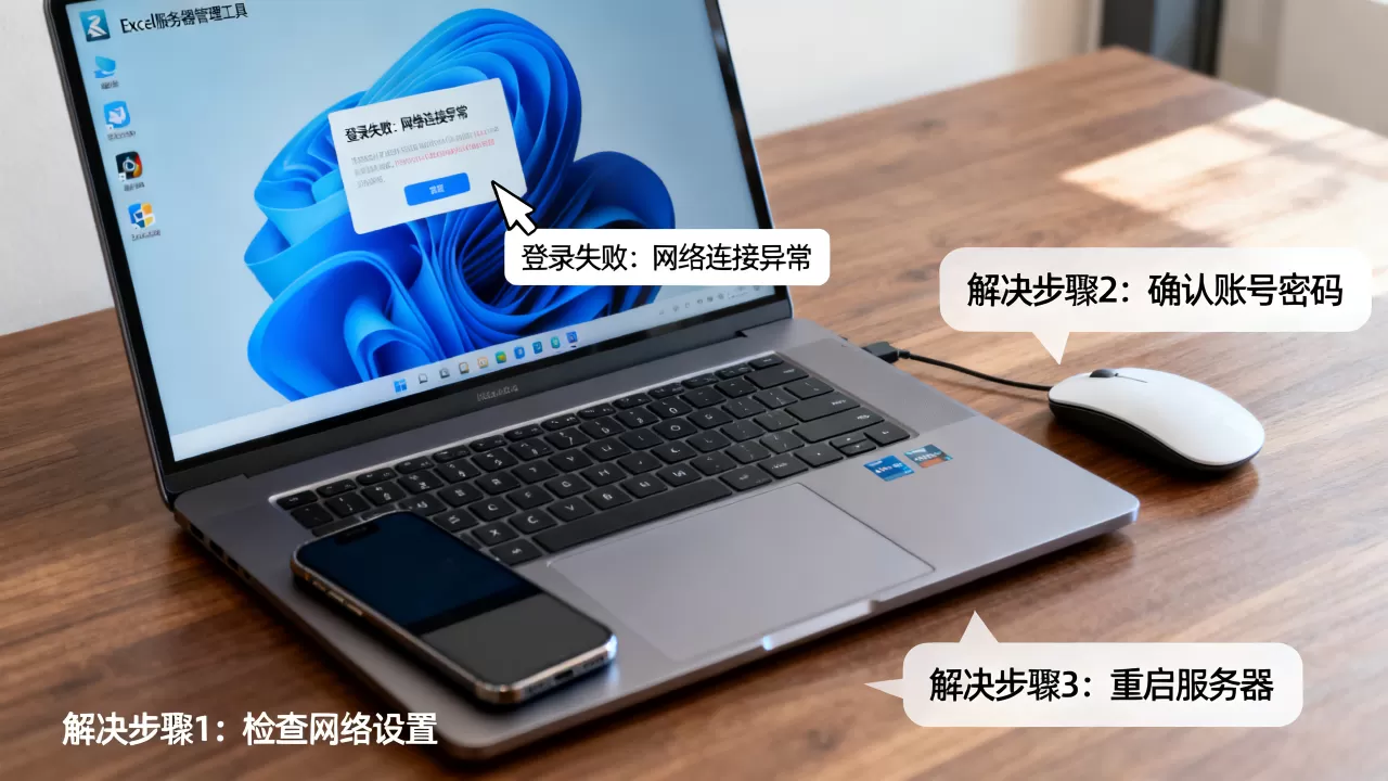 Excel服务器为什么登录失败,怎么解决? Excel服务器为什么登录失败,怎么解决?
