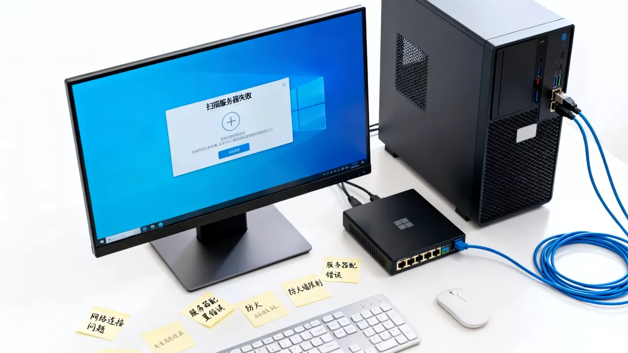 win10扫描服务器失败怎么办,是什么原因造成的? win10扫描服务器失败怎么办,是什么原因造成的?