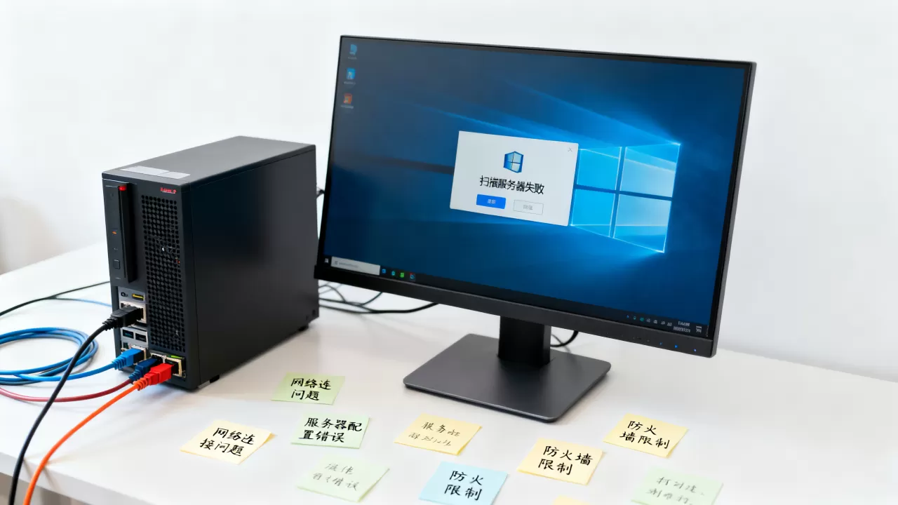 win10扫描服务器失败怎么办,是什么原因造成的? win10扫描服务器失败怎么办,是什么原因造成的?