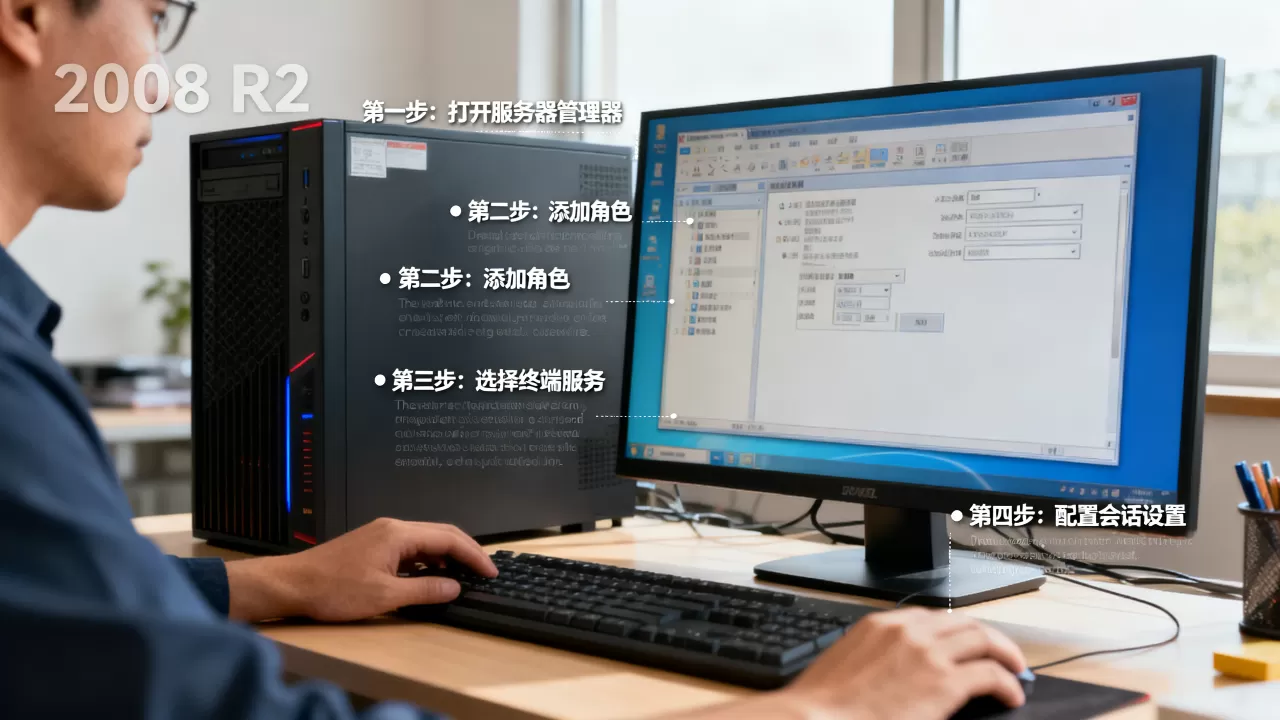 如何在2008 R2上安装终端服务器,具体步骤有哪些? 如何在2008 R2上安装终端服务器,具体步骤有哪些?