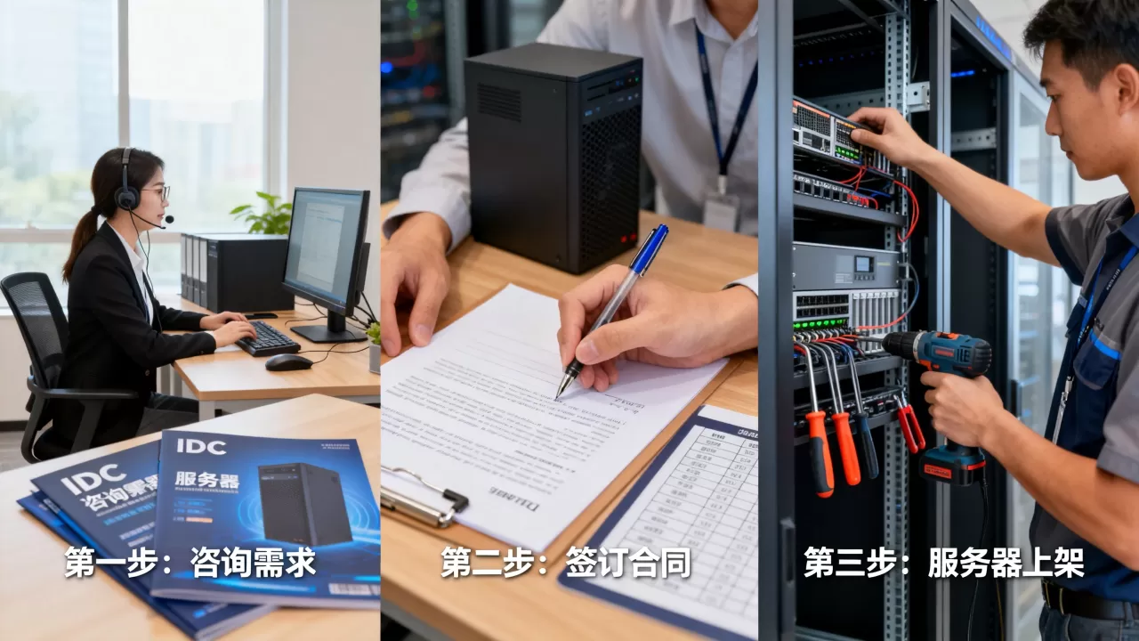 成都IDC服务器租用从咨询到上架需要什么流程,怎么做? 成都IDC服务器租用从咨询到上架需要什么流程,怎么做?