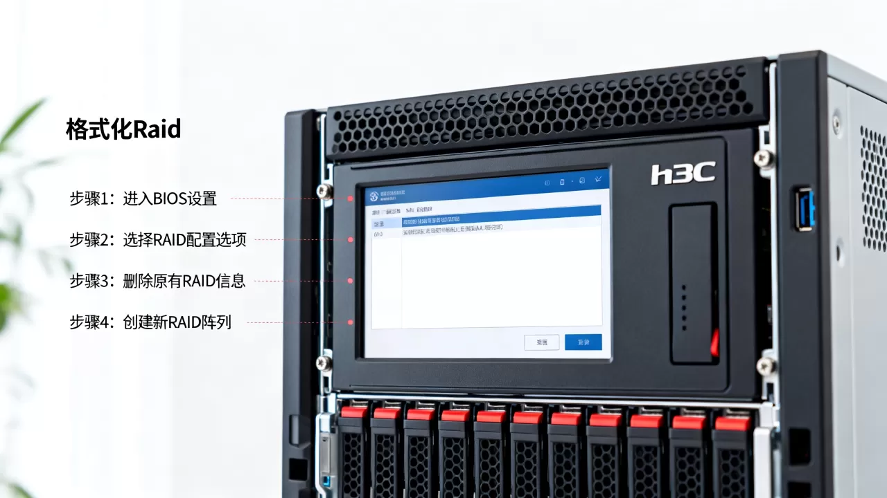 h3c服务器怎么格式化raid,具体步骤是什么? h3c服务器怎么格式化raid,具体步骤是什么?