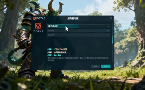 DOTA2匹配怎么改服务器，DOTA2怎么切换服务器地区？