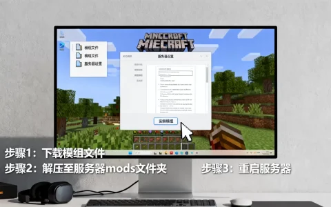 我的世界小游戏服务器怎么装模组？，服务器模组怎么装