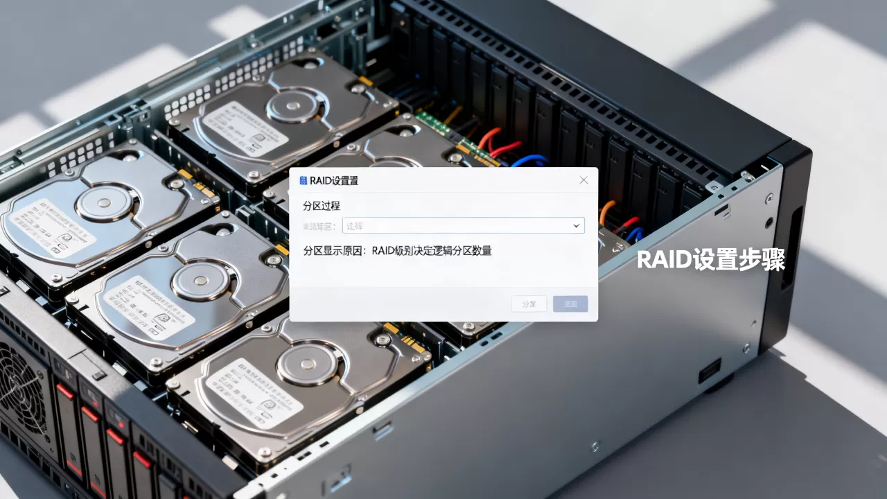服务器做RAID后为什么显示多个分区,怎么设置? 服务器做RAID后为什么显示多个分区,怎么设置?