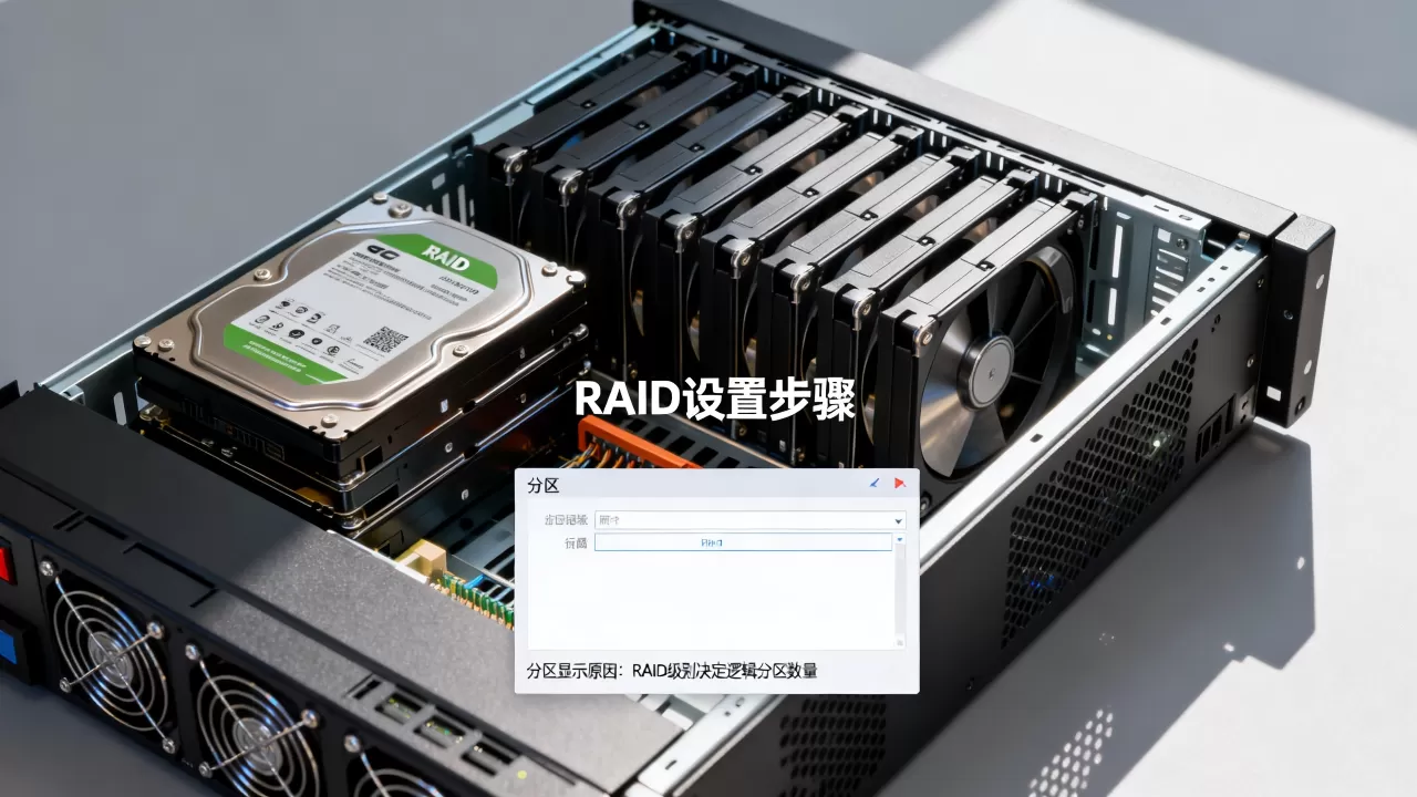 服务器做RAID后为什么显示多个分区,怎么设置? 服务器做RAID后为什么显示多个分区,怎么设置?