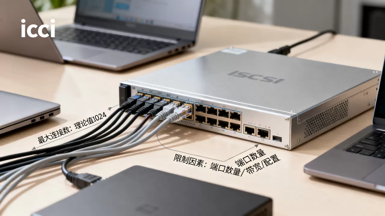 iscsi服务器最多能连接多少客户端,连接数受什么限制? iscsi服务器最多能连接多少客户端,连接数受什么限制?