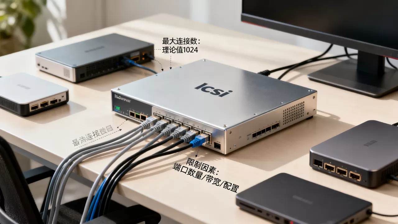 iscsi服务器最多能连接多少客户端,连接数受什么限制? iscsi服务器最多能连接多少客户端,连接数受什么限制?