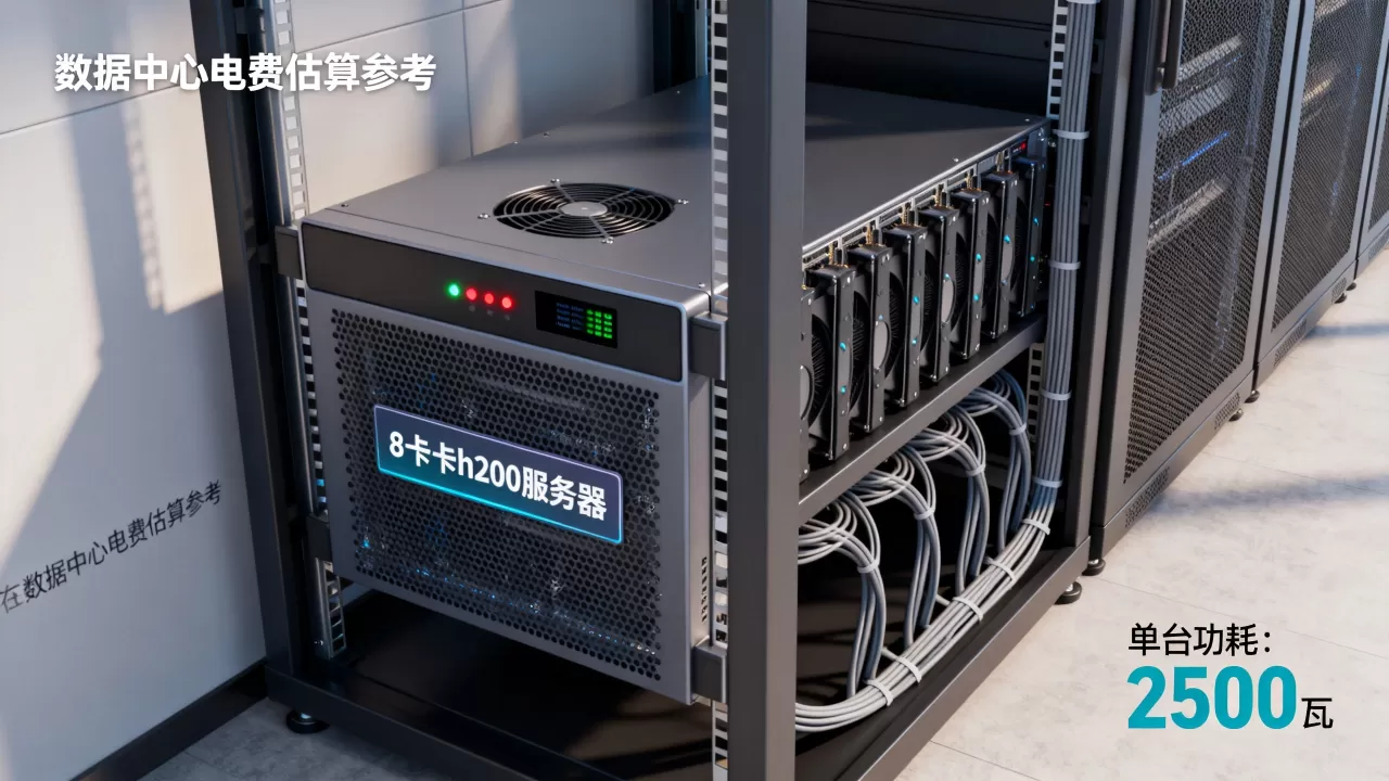 8卡h200服务器功耗是多少瓦?,如何估算数据中心电费? 8卡h200服务器功耗是多少瓦?,如何估算数据中心电费?