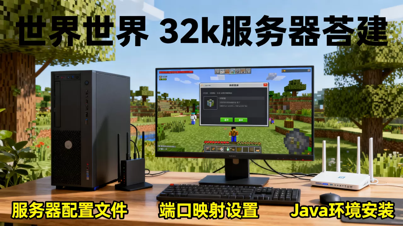 我的世界32k服务器怎么弄?,我的世界32k服务器怎么搭建? 我的世界32k服务器怎么弄?,我的世界32k服务器怎么搭建?