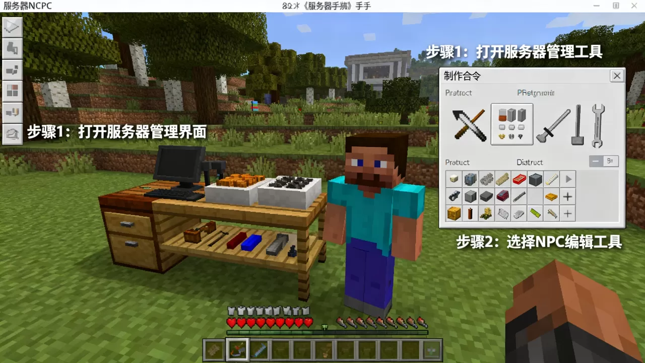 我的世界手机版服务器NPC怎么做?为什么做不了? 我的世界手机版服务器NPC怎么做?为什么做不了?