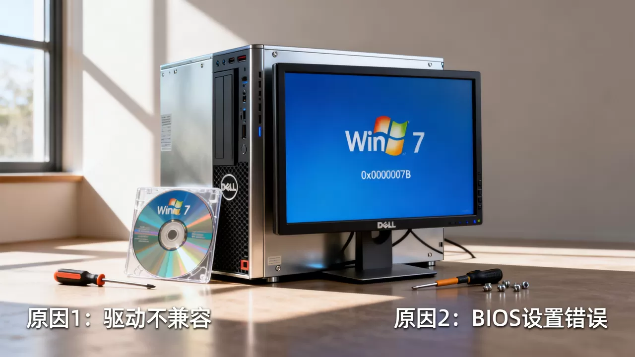 戴尔服务器装win7蓝屏如何解决,原因有哪些 戴尔服务器装win7蓝屏如何解决,原因有哪些