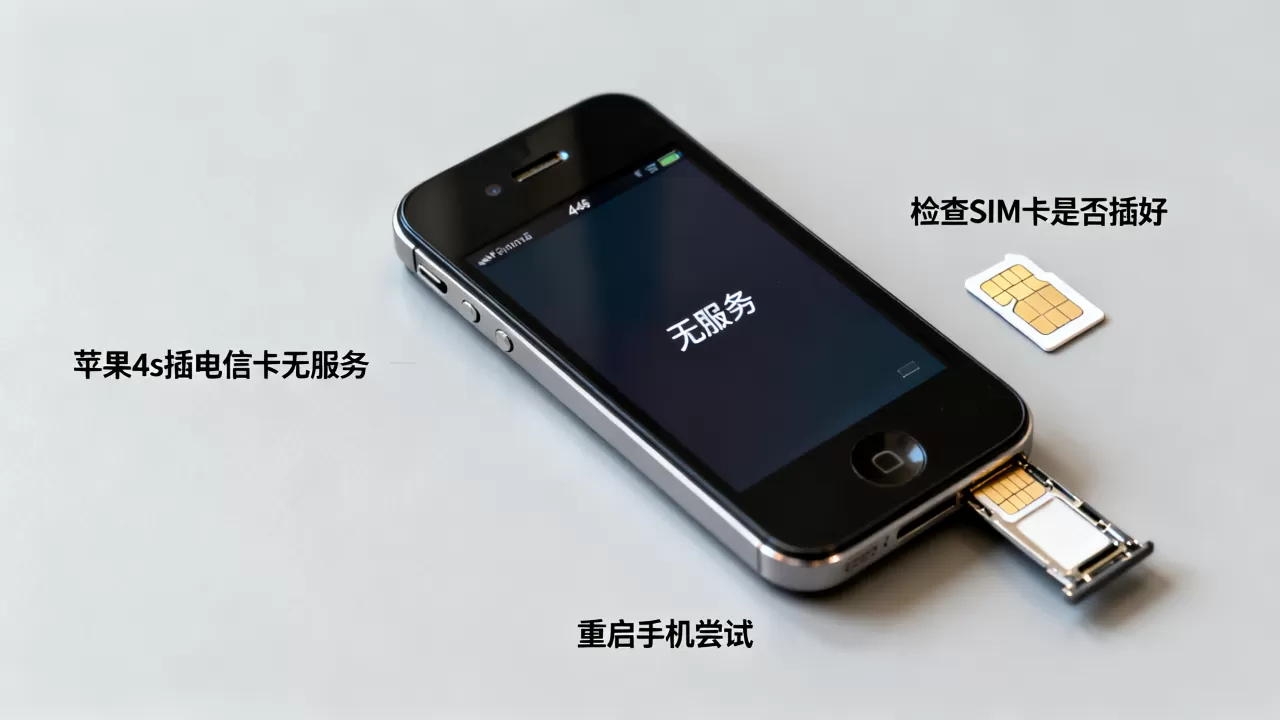 苹果4s插电信卡为什么没服务,怎么解决? 苹果4s插电信卡为什么没服务,怎么解决?