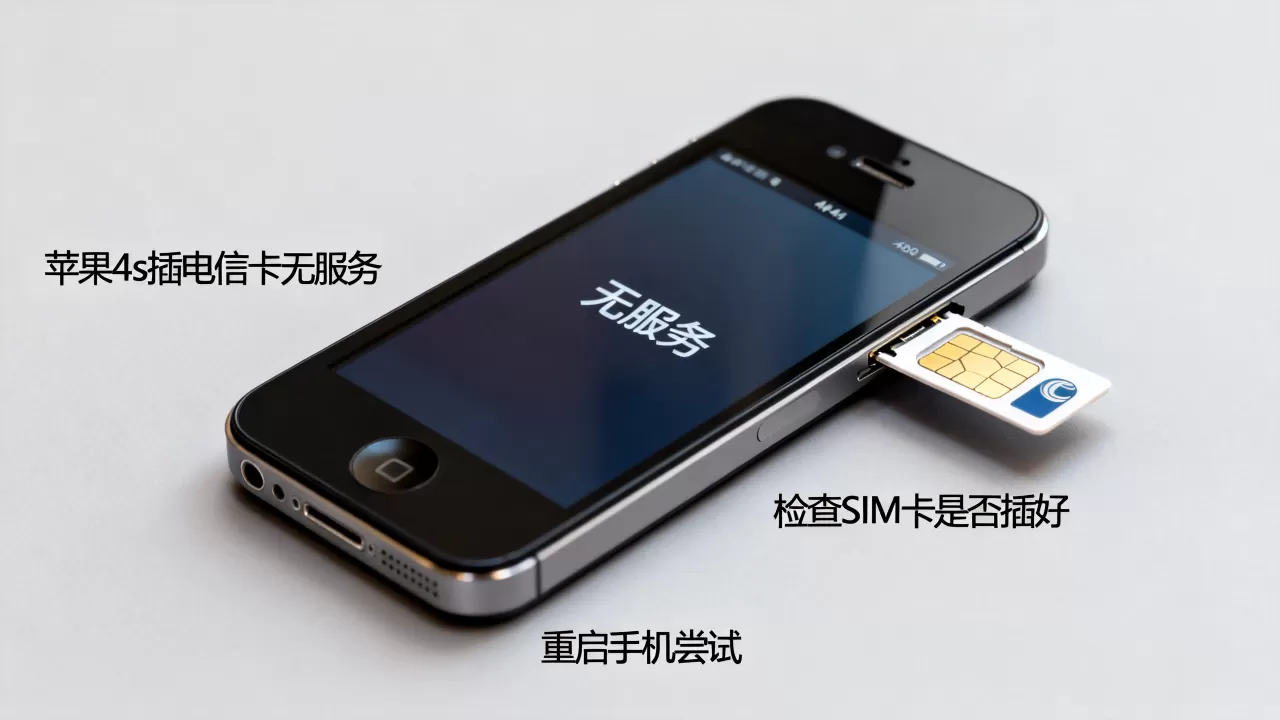 苹果4s插电信卡为什么没服务,怎么解决? 苹果4s插电信卡为什么没服务,怎么解决?