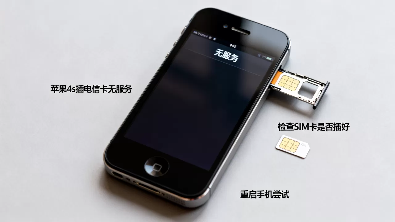 苹果4s插电信卡为什么没服务,怎么解决? 苹果4s插电信卡为什么没服务,怎么解决?