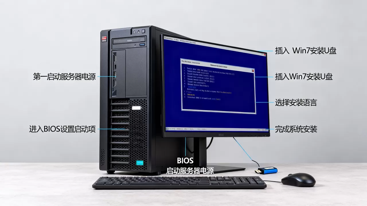 怎么启动服务器并安装win7系统,具体步骤是什么? 怎么启动服务器并安装win7系统,具体步骤是什么?