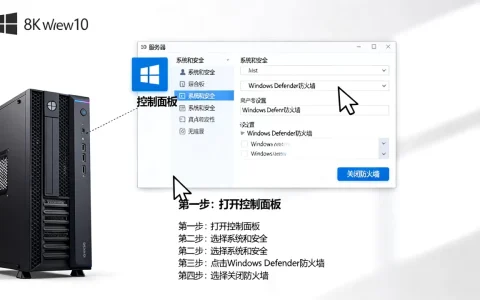win10服务器主机怎样关闭防火墙，有哪些步骤？