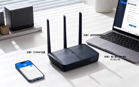 如何把WiFi设置成局域网连接服务器，服务器IP地址怎么填？