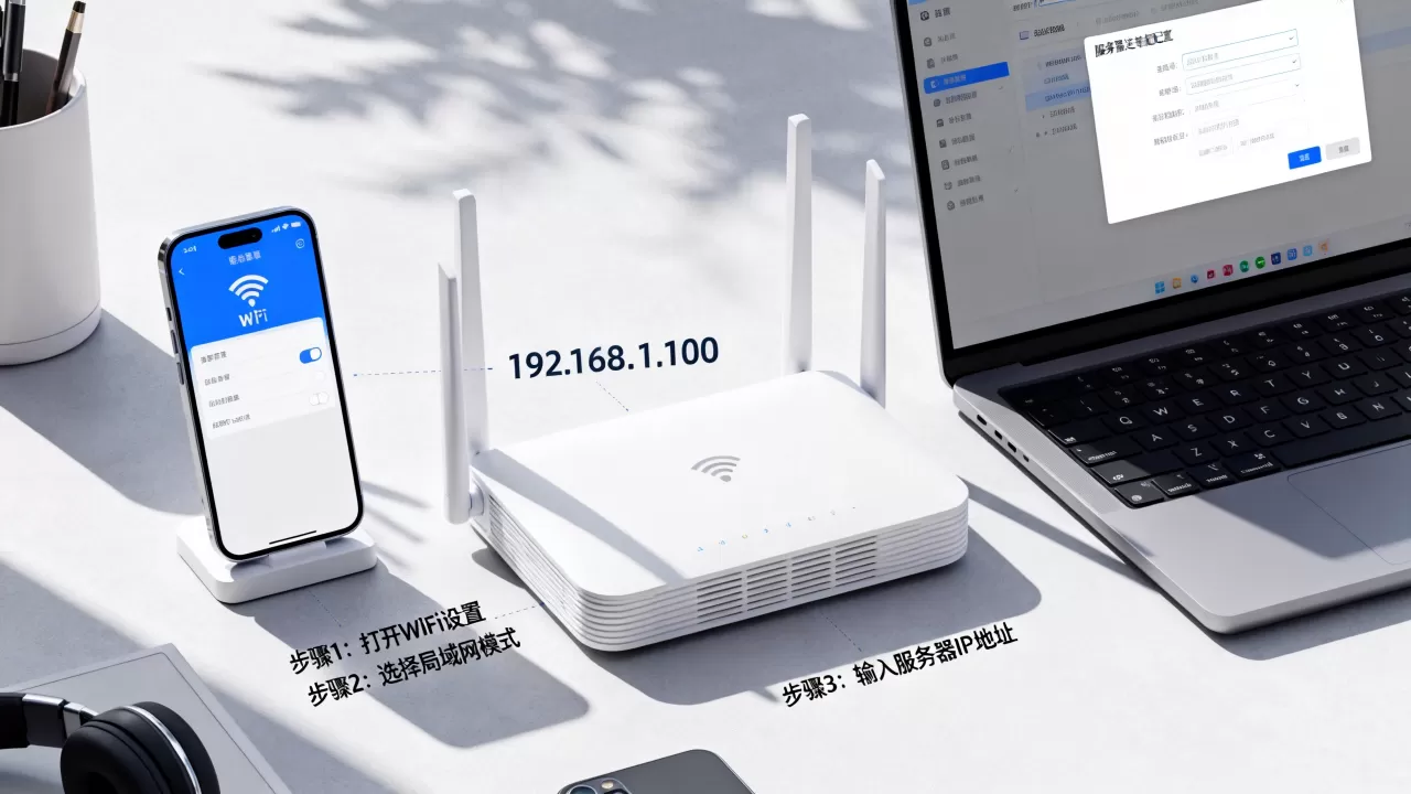 如何把WiFi设置成局域网连接服务器,服务器IP地址怎么填? 如何把WiFi设置成局域网连接服务器,服务器IP地址怎么填?