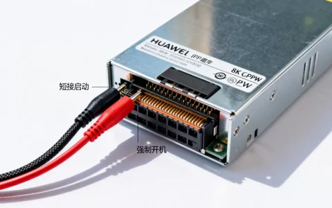 华为EPW3000电源如何短接启动，服务器电源强制开机方法