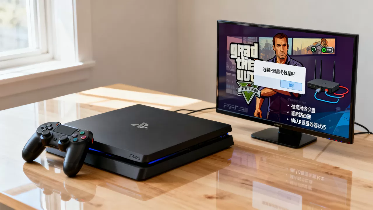 PS4的GTA5怎么连R星服务器,连接超时是什么原因? PS4的GTA5怎么连R星服务器,连接超时是什么原因?