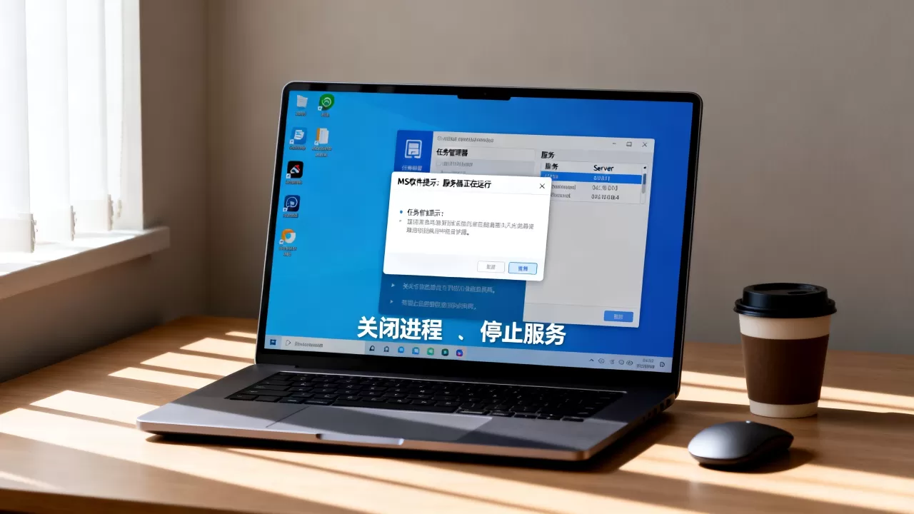 MS软件提示服务器正在运行怎么办,服务器正在运行怎么关闭? MS软件提示服务器正在运行怎么办,服务器正在运行怎么关闭?