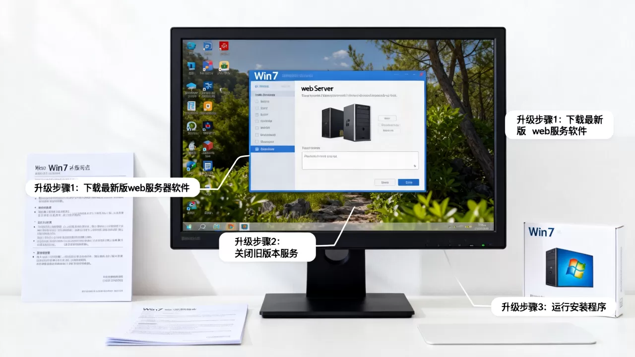 Win7怎么升级web服务器软件?, 有哪些方法? Win7怎么升级web服务器软件?, 有哪些方法?