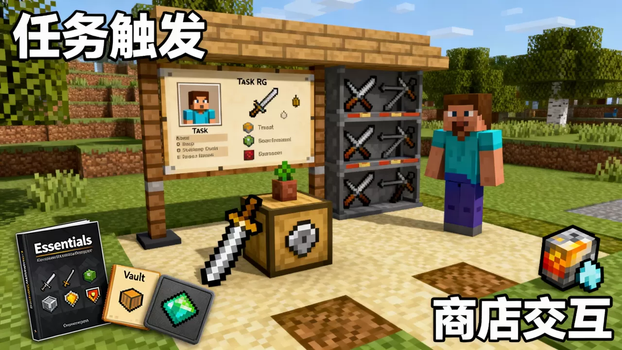 我的世界服务器RPG和NPC怎么弄,用哪些插件? 我的世界服务器RPG和NPC怎么弄,用哪些插件?